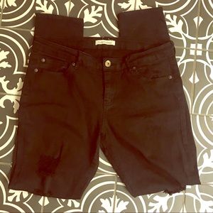 Black distressed jeans